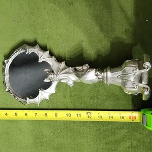 Silver Bat Pumpkin Mirror